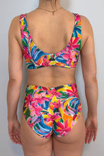 Load image into Gallery viewer, Full bum bikinis. Floral tropical print two piece swimsuit. 
Best swimwear for fit and quality Vilolaa swimwear available exclusively at SunLaced Apparel in Abbotsford bc
Fraser valley best selection of swimsuits. Size inclusive
