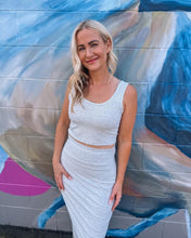 Load image into Gallery viewer, Bamboo skirt and crop top combinations. Bamboo blouses Abbotsford. Bamboo clothing online.