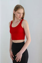 Load image into Gallery viewer, Bamboo Crop Top in Red 🇨🇦