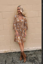 Load image into Gallery viewer, Yellow paisley print dress available in size is small -3XL