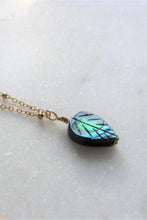 Load image into Gallery viewer, Abalone Leaf Necklace