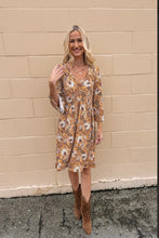 Load image into Gallery viewer, Sustainable fashion. Bamboo dresses. Breathable rayon dresses. Three-quarter length bell sleeve dress.
BoHo dresses for summer 
Festival dresses near me 
Wedding guest dresses near me 
Graduation dresses in Abbotsford