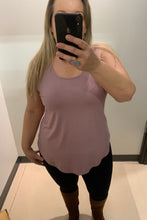 Load image into Gallery viewer, Loose fit tank tops with ide straps and long length. Bamboo tank tops for women. Canadian made clothing for women. Made in Canada. Canadian clothing in Abbotsford BC
Plus size Fraser Valley.
Curve fashion BC
Plus sizes Vancouver 
Plus size women's clothing BC
Plus size women's clothing Fraser Valley.