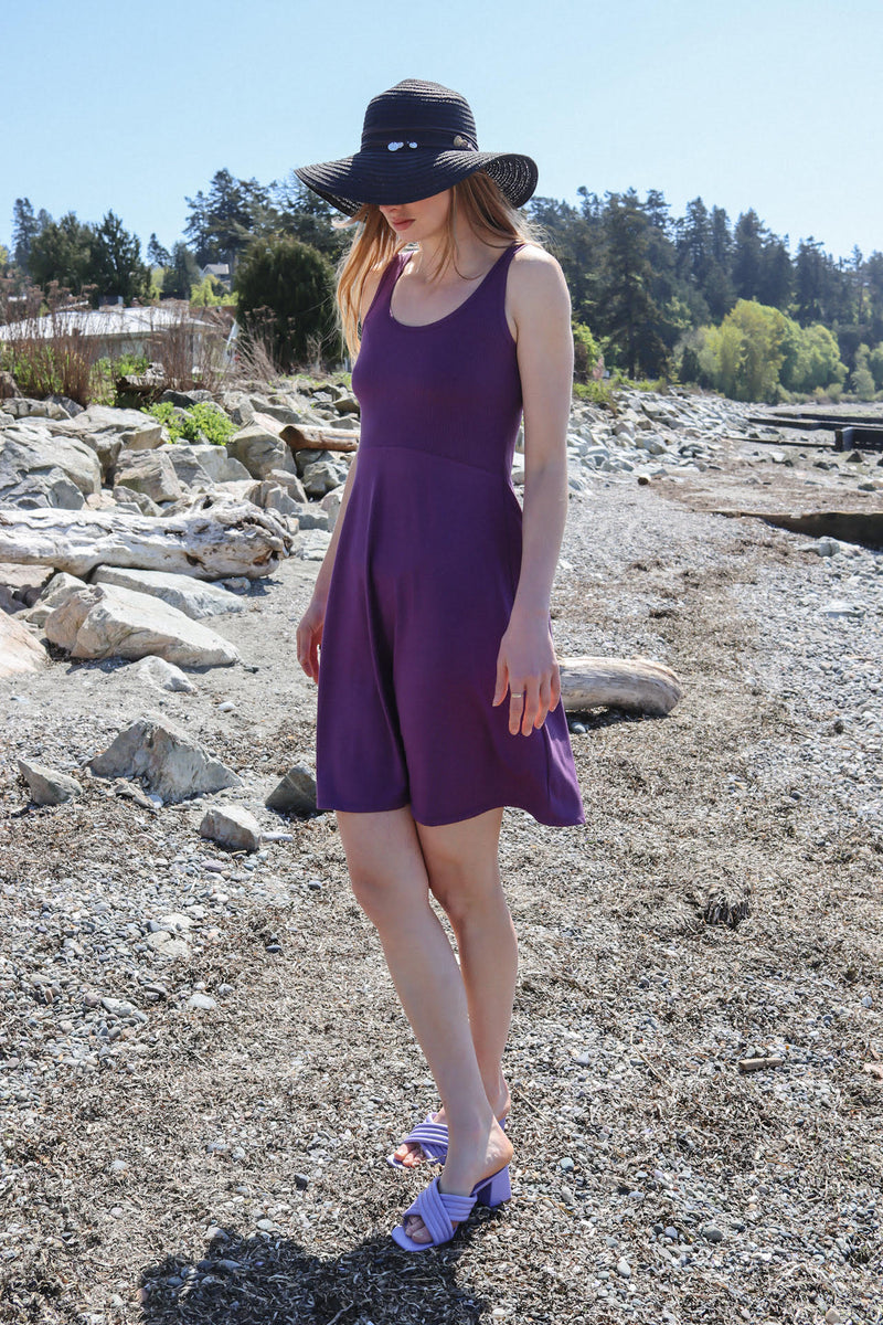 Mia Bamboo Dress Plum