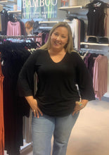 Load image into Gallery viewer, bamboo clothing canada
'Talia' Blouse in Bamboo Black. Designed Locally in Vancouver
Bamboo clothing Abbotsford.
Bamboo blouses Abbotsford.
Best selection of Bamboo womens clothing in Fraser valley BC
Bamboo clothing in store at Sunlaced Abbotsford.
Bamboo eco friendly fashion in Abbotsford. Bohemian clothing in natural fabrics like Bamboo.
