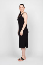 Load image into Gallery viewer, Sustainable bamboo clothing made in Vancouver BC. Eco friendly fabrics. Eco conscious fashion collection made in Vancouver BC. Most popular for fit and quality bamboo clothing made locally in Vancouver BC Tank dress relaxed fit.