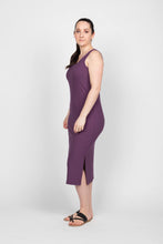 Load image into Gallery viewer, Mid length tank dress with side slits
Bamboo rayon dresses in Abbotsford. 
Bamboo clothing retailer Sunlaced Apparel. Largest selection of women's bamboo clothing in Abbotsford.
