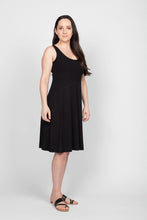 Load image into Gallery viewer, Sustainable bamboo clothing made in Vancouver BC. Eco friendly fabrics. Eco conscious fashion collection made in Vancouver BC. Most popular for fit and quality bamboo clothing made locally in Vancouver BC 
Bamboo dresses Canada