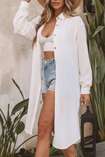 Load image into Gallery viewer, Beach cover up Abbotsford. 
Off White Button Up Shirt/Dress Cover Up. Supporting Small Canadian Businesses in the Fraser Valley. Swimwear cover ups in Abbotsford. White cover ups in Abbotsford BC. Swimwear near me. Swimwear Abbotsford.
