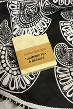 Load image into Gallery viewer, Natural Soap in the Scent &#39;Turmeric Tea and Berries&#39;. This Sweet Scented Locally Made Bar Soap is 135 grams and Vefan 
