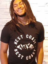 Load image into Gallery viewer, West Coast Best Coast t-shirt in Black
