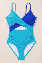 Load image into Gallery viewer, Colorblock Cutout One Piece Swimsuit
