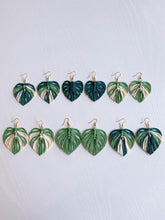 Load image into Gallery viewer, Monstera Leaf Earrings Small
