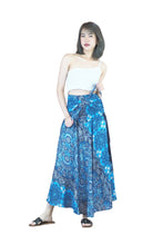 Load image into Gallery viewer, Blue loose fitting skirt for beach wear 
