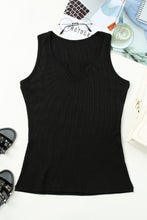 Load image into Gallery viewer, Split Neck Rib Knit Top
