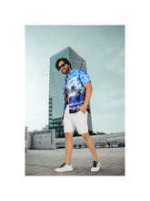 Load image into Gallery viewer, Beach Palm Shirt in Aqua
