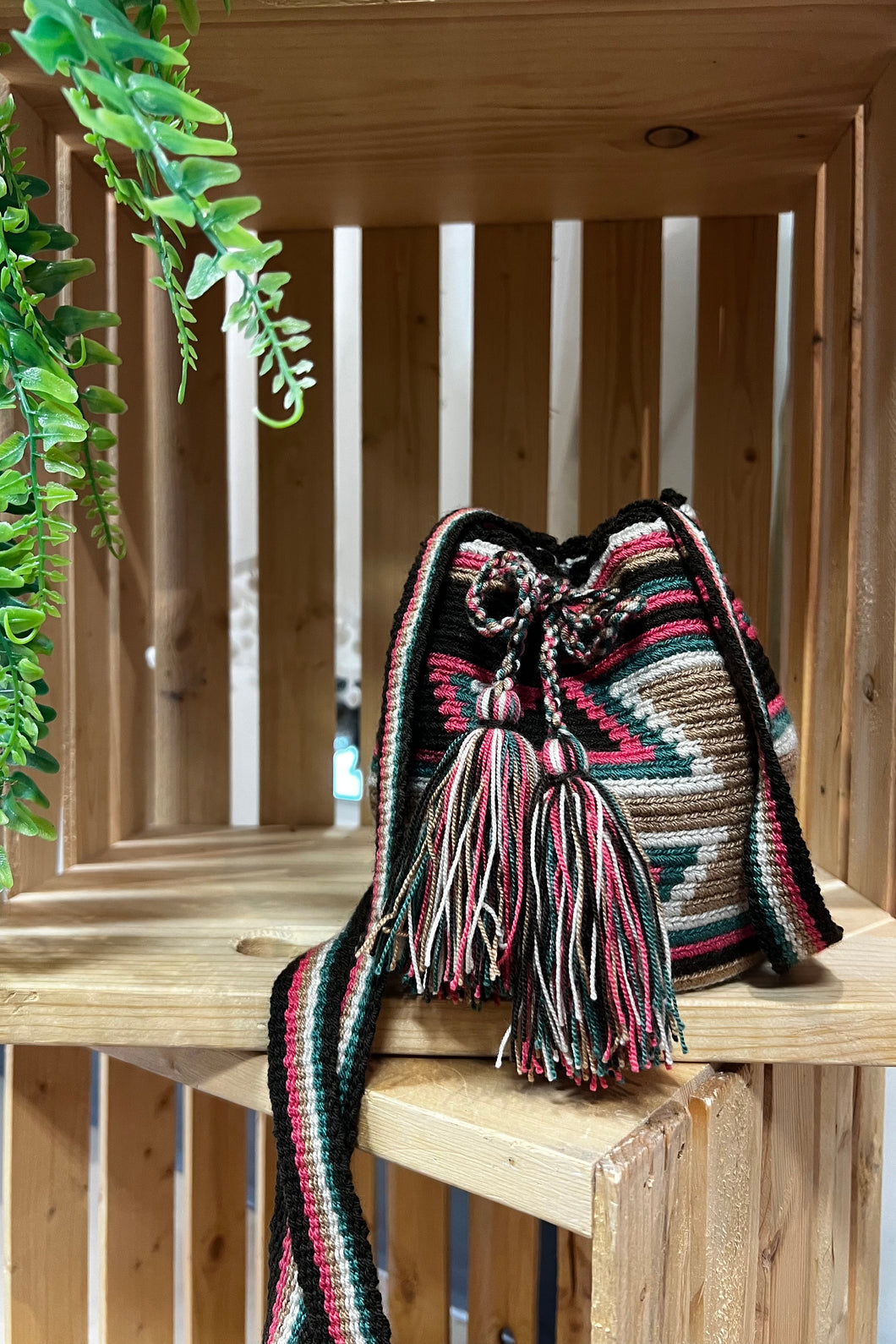 Multi-Coloured Wayuu Bag. Made on a Manual Loom by the Wayuu Indigenous community.