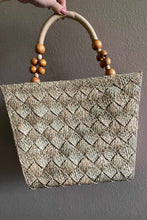 Load image into Gallery viewer, Brown Grass Reed Hand Bag. Hand Made in the Philippines.
