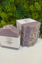 Load image into Gallery viewer, Lavender soaps made in Canada. Canadian made gift ideas. Mothers Day gifts she will love. Natural soaps BC. Natural soaps near me. Natural handmade soaps in Abbotsford BC. Fraser Valleys best selection of local handmade goods. Made in Canada retail store. Natural local made soaps
