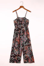 Load image into Gallery viewer, Paisley cropped jumpsuit with pockets
