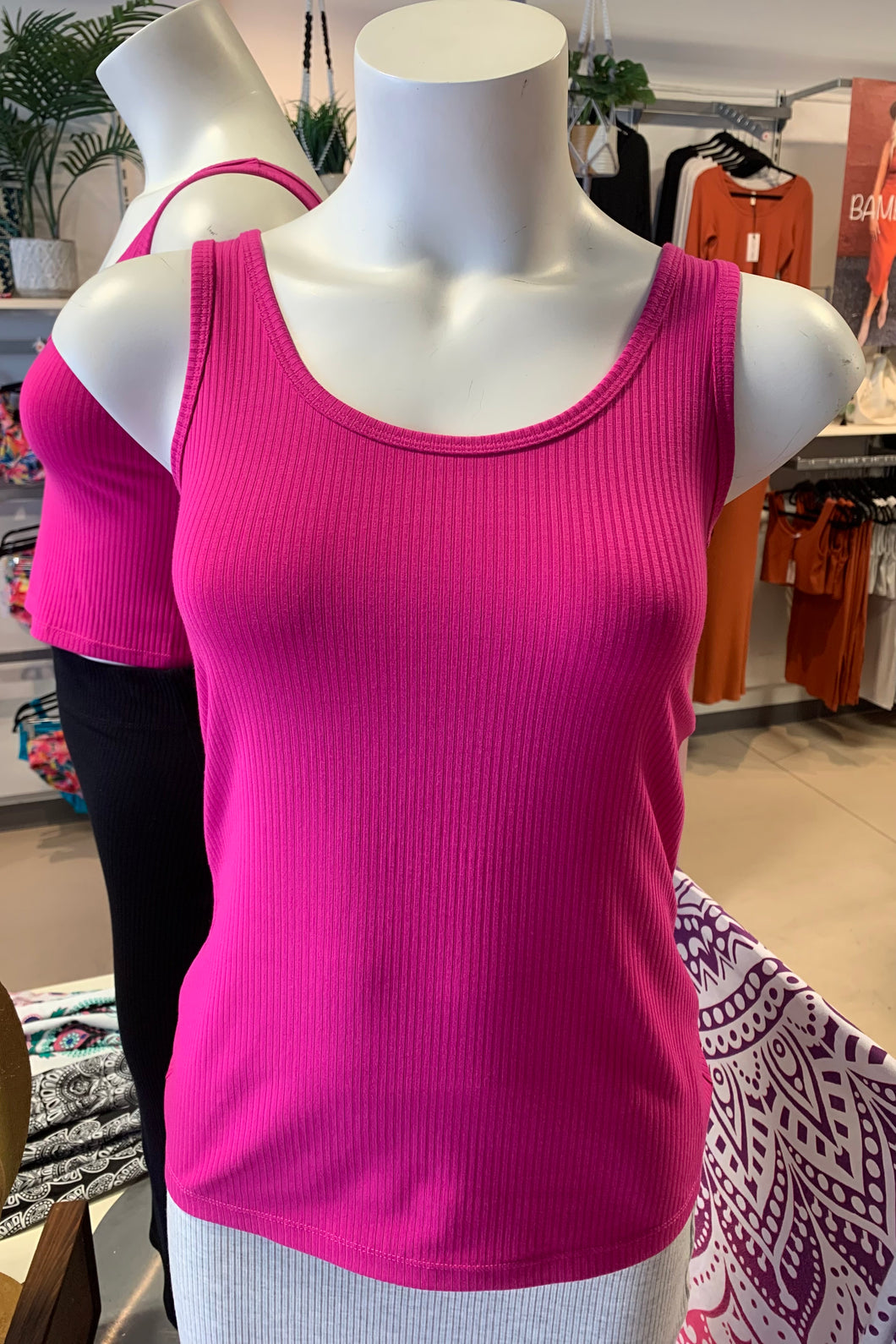 Basics Tank Top in Hot Pink 🇨🇦