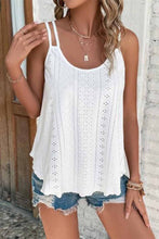 Load image into Gallery viewer, white scoop neck tank top
