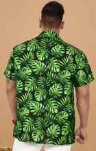 Load image into Gallery viewer, Monstera print shirt. Leaf print shit for men.Aloha shirts for men. Tropical shirts for venation. Hawaiian shirts for men. Hawaiian shirts in Fraser Valley BC
Hawaiian shirts in Abbotsford BC. 
Canadian retail with Hawaiian shirts for men and women. Vacation wear for men. Resort wear for men. Canadian men&#39;s clothing.
