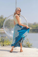 Load image into Gallery viewer, convertible from a skirt to dress rayon bohemian style dress/skirt for travel and beach
