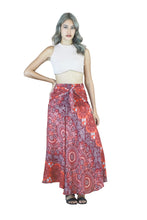 Load image into Gallery viewer, Red and pink boho print skirts
