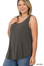 Load image into Gallery viewer, Sleeveless Round Neck &amp; Round Hem Top Plus Size
