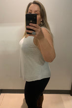 Load image into Gallery viewer, Light grey tank top in Bamboo fabric made in Canada by Canadian designer Juniper Desighnz
