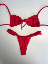 Load image into Gallery viewer, Best selection of women&#39;s swimwear and resort wear  in Fraser Valley Bc
Red thong bikini. Red bikini top. 
Local handmade swimwear. Slow fashion swimsuits. Ethically made swimwear in Canada. Ships anywhere in Canada.
