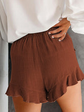 Load image into Gallery viewer, High Waist Pocketed Ruffle Shorts
