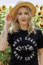 Load image into Gallery viewer, West Coast Best Coast T-shirts Black
