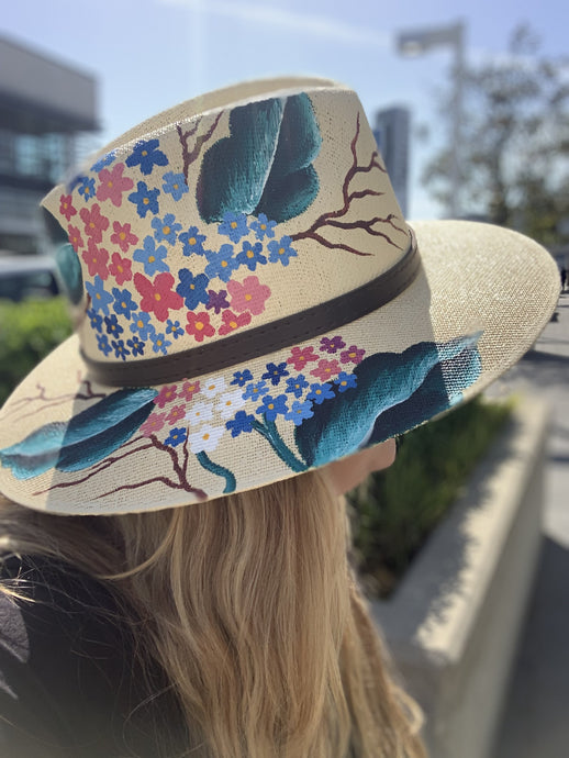 Hand painted Mexico hats. Vacation hats Fedora style hats for men and women in Abbotsford BC