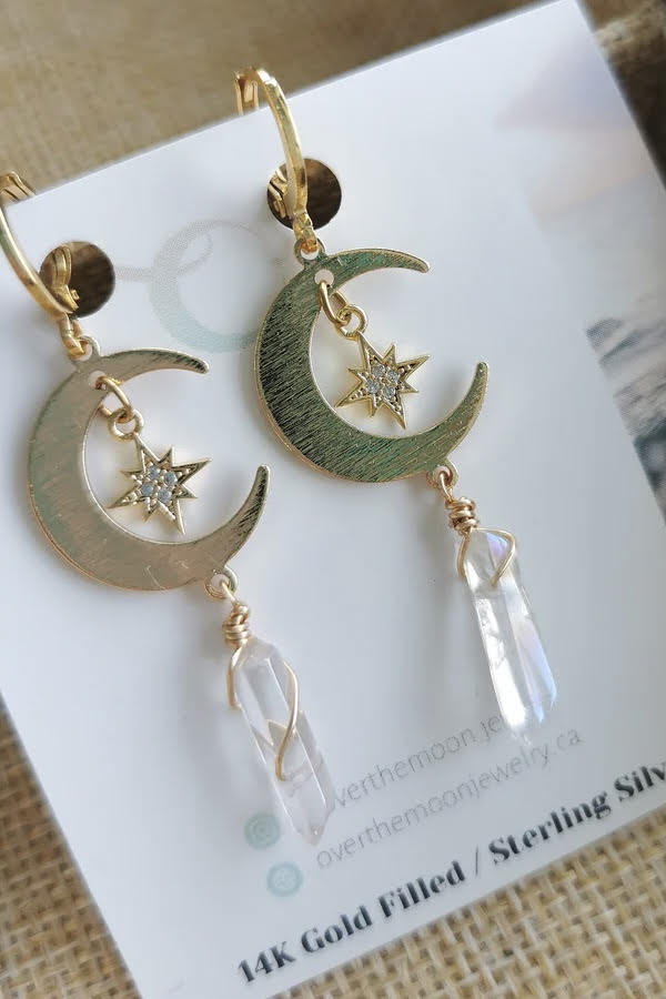 Moon & Star Earrings