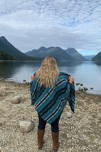 Load image into Gallery viewer, Aztec print wool scarves for Fall fashion. West Coast handmade by native local artist in BC. Blanket scarves with Navajo and Aztec prints. Great for blanket or shawl.
