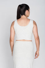 Load image into Gallery viewer, Bamboo Crop Top in Light Grey
