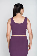 Load image into Gallery viewer, Bamboo Crop Top in Plum
