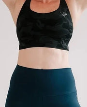 Load image into Gallery viewer, Fearlessly Driven Sports Bra (Classic Camo)
