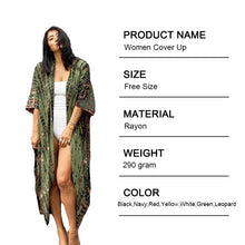 Load image into Gallery viewer, Green cover up for swimsuit. Rayon breathable resortwear. Unique designs from Canada&#39;s top trendsetter in beachwear Sunlaced Apparel.
